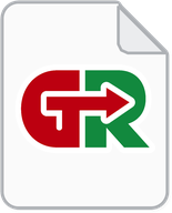 The GanttRight .gtrt document icon as it appears in Windows Explorer.